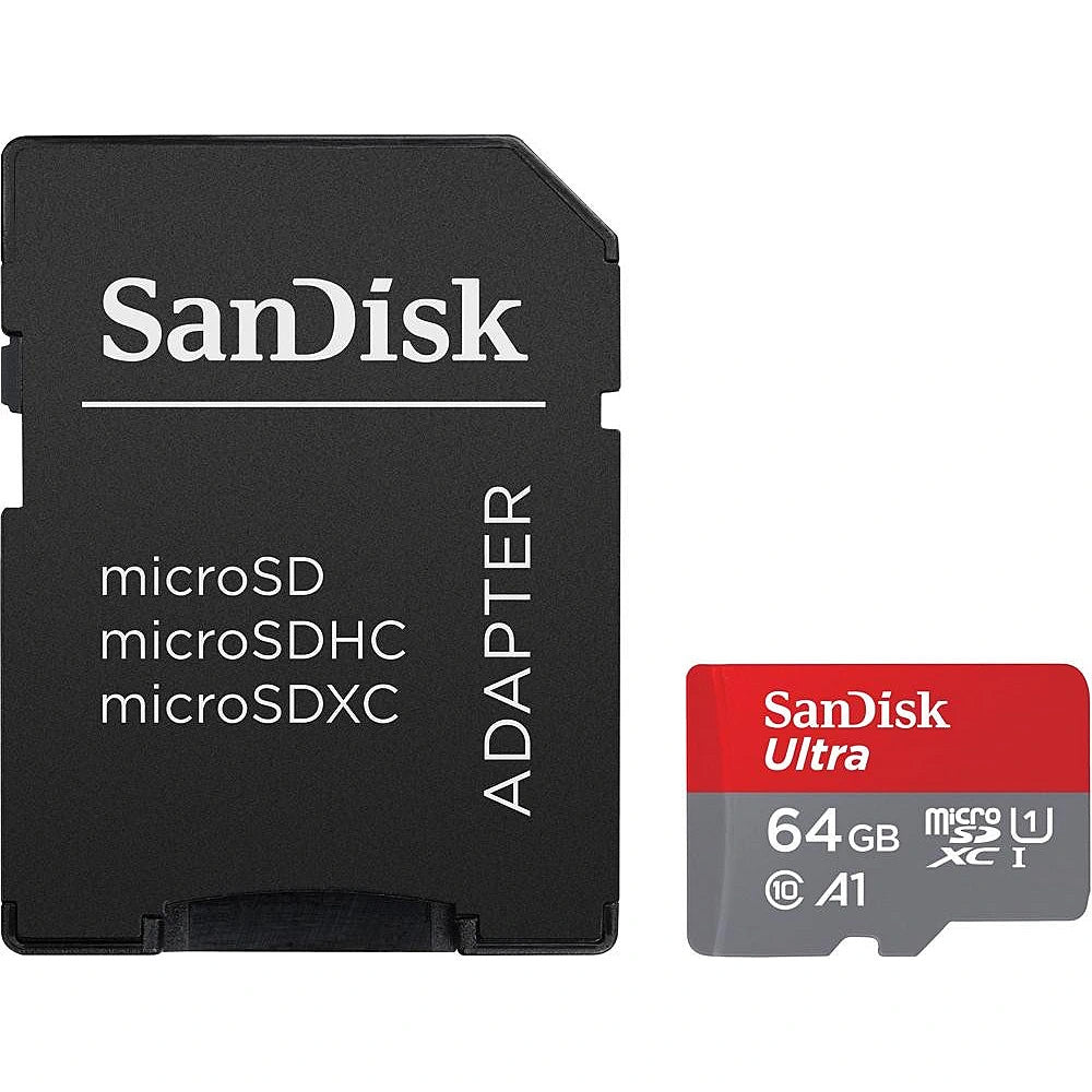 Κάρτα Μνήμης microSDXC SanDisk Ultra Android A1, 64Gb, Κλάση 10 / UHS-1 U1, Με Προσαρμογέα SDSQUAB-064G-GN6MA
