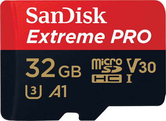 Κάρτα Μνήμης microSDHC SanDisk Extreme Pro, 32Gb, Κλάση 10 / UHS-1 U3, Με Προσαρμογέα SDSQXCG-032G-GN6MA