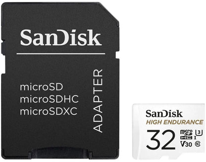 Κάρτα Μνήμης microSDHC SanDisk High Endurance, 32Gb, Κατηγορία 10 / UHS-1 U3, Με Αντάπτορα SDSQQNR-032G-GN6IA