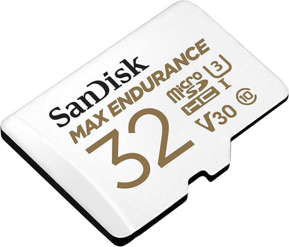 SanDisk MAX Endurance microSDHC Memory Card, 32Gb, Class 10 / UHS-1 U3, With Adapter SDSQQVR-032G-GN6IA