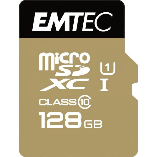 Κάρτα Μνήμης microSDXC Emtec Speedin Pro Android A1, 128Gb, Κατηγορία 10 / UHS-1 U3, Με Αντάπτορα ECMSDM128GXE