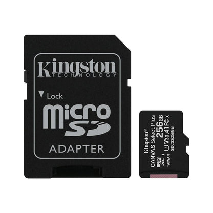 Κάρτα μνήμης Kingston Canvas Select Plus Android A1 microSDXC Kingston Canvas Select Plus Android A1, 256Gb, Class 10 / UHS-1 U1, με προσαρμογέα SDCS2/256GB