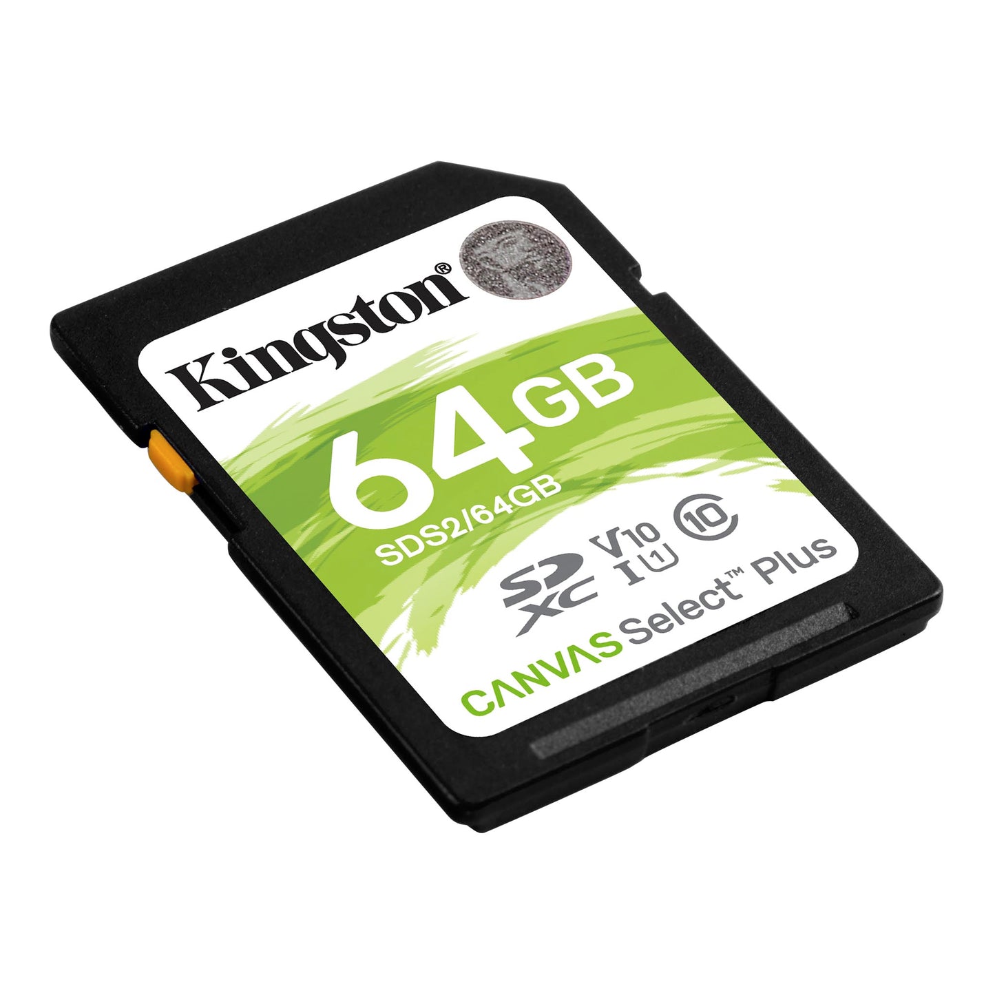 Κάρτα μνήμης SDXC Kingston Canvas Select Plus 100R, 64Gb, Class 10 / UHS-1 U1 SDS2/64GB 