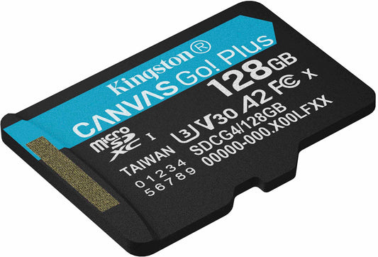 Κάρτα Μνήμης microSDXC Kingston Canvas Go Plus Android A2, 128Gb, Κλάση 10 / UHS-1 U3 SDCG4/128GBSP