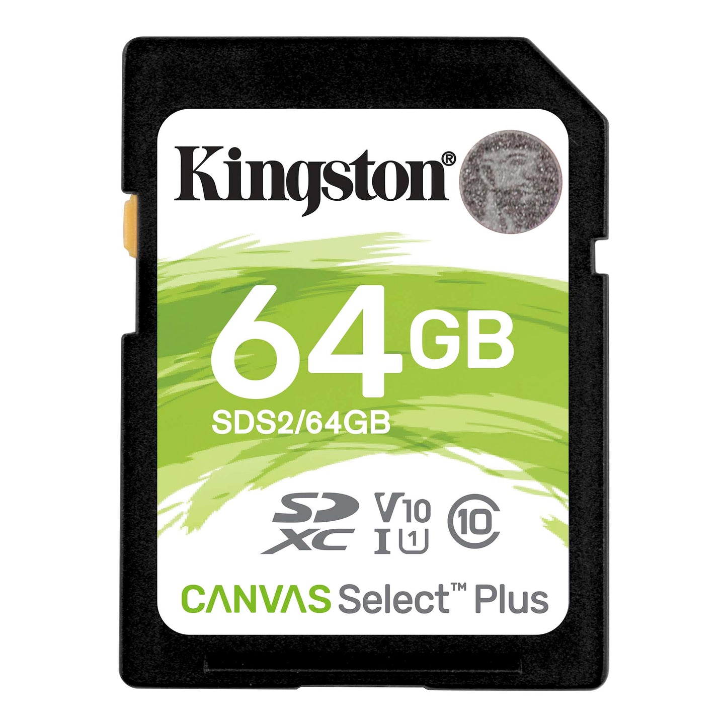 Κάρτα μνήμης SDXC Kingston Canvas Select Plus 100R, 64Gb, Class 10 / UHS-1 U1 SDS2/64GB 