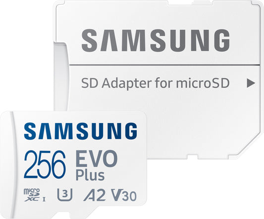 Κάρτα μνήμης microSDXC Samsung Evo Plus, 256Gb, Class 10 / UHS-1 U3, με προσαρμογέα MB-MC256SA/EU MB-MC256SA/EU 