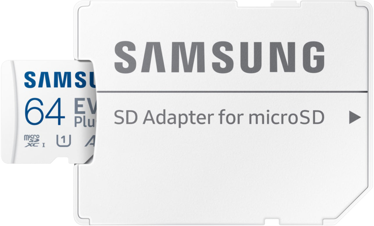 Κάρτα Μνήμης microSDXC Samsung Evo Plus, 64Gb, Κλάση 10 / UHS-1 U1, Με Προσαρμογέα MB-MC64SA/EU