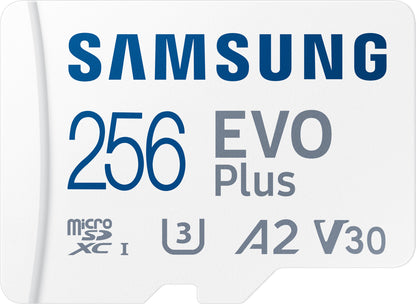 Κάρτα μνήμης microSDXC Samsung Evo Plus, 256Gb, Class 10 / UHS-1 U3, με προσαρμογέα MB-MC256KA/EU MB-MC256KA/EU