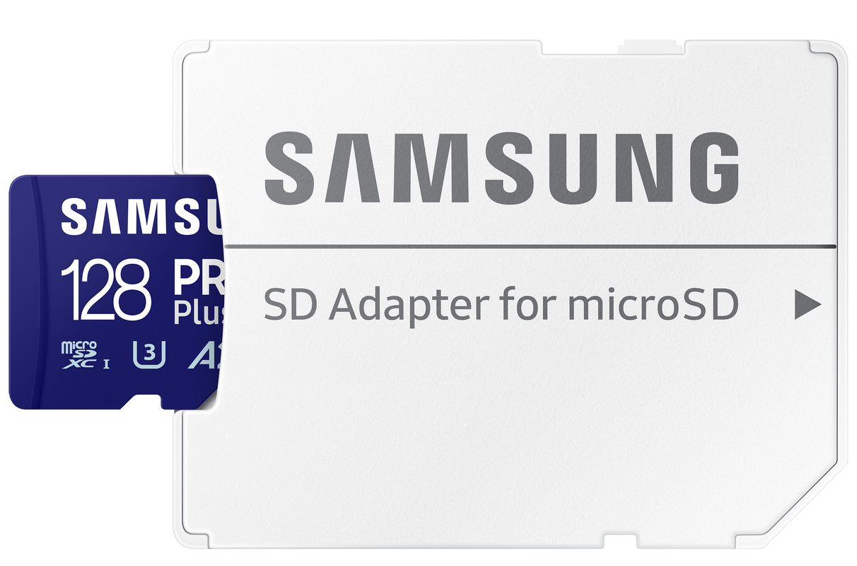 Κάρτα Μνήμης microSDXC Samsung PRO Plus, 128Gb, Κλάση 10 / UHS-1 U3, Με Αντάπτορα MB-MD128SA/EU
