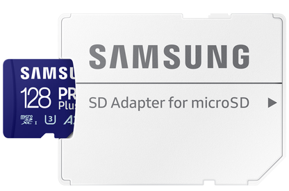 Κάρτα Μνήμης microSDXC Samsung PRO Plus, 128Gb, Κλάση 10 / UHS-1 U3, Με Αντάπτορα MB-MD128SA/EU
