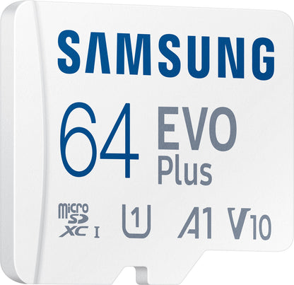 Κάρτα μνήμης microSDXC Samsung Evo Plus, 64Gb, Class 10 / UHS-1 U1, με προσαρμογέα MB-MC64KA/EU MB-MC64KA/EU