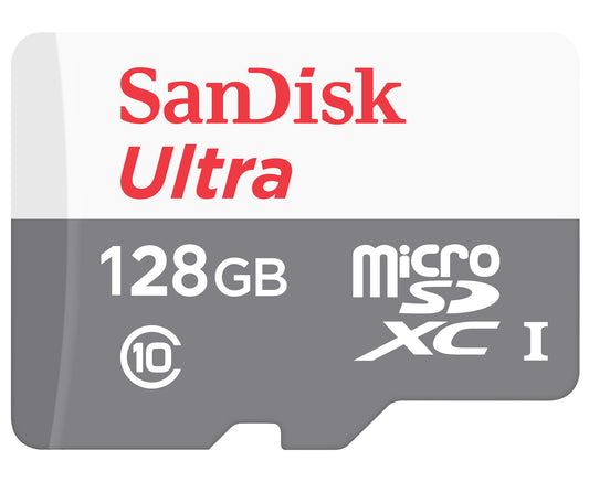 Κάρτα Μνήμης microSDXC SanDisk Ultra, 128Gb, Κλάση 10 SDSQUNR-128G-GN6MN