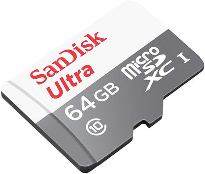 Κάρτα Μνήμης microSDXC SanDisk Ultra, 64Gb, Κλάση 10 SDSQUNR-064G-GN3MN