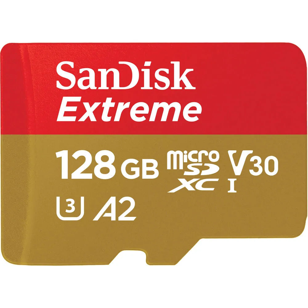 Κάρτα μνήμης SanDisk Extreme microSDXC, 128Gb, Class 10 / UHS-1 U3 SDSQXAA-128G-GN6MN 