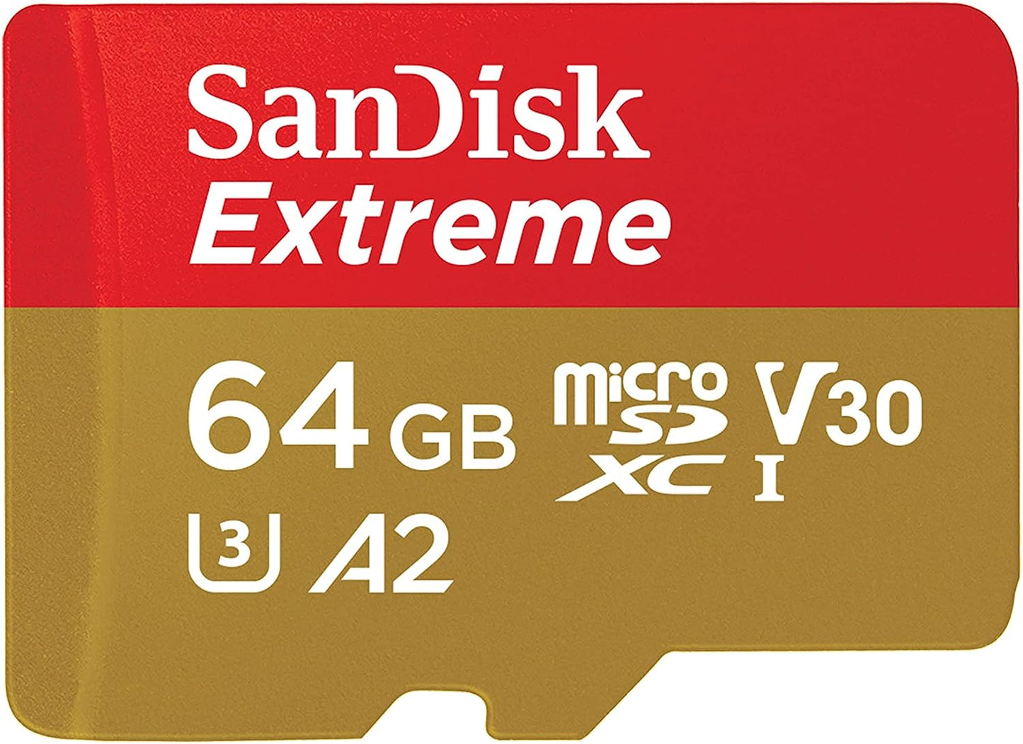 Κάρτα μνήμης SanDisk Extreme microSDXC, 64Gb, Class 10 / UHS-1 U3 SDSQXAH-064G-GN6MN 