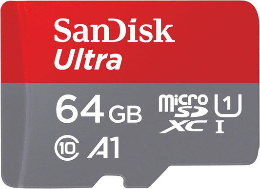 Κάρτα μνήμης SanDisk Ultra microSDXC, 64Gb, Class 10 / UHS-1 U1 SDSQUAB-064G-GN6MN 