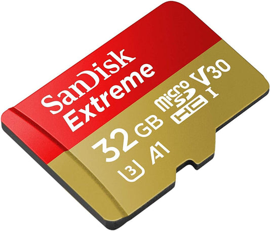 Κάρτα μνήμης SanDisk Extreme microSDXC, 32Gb, Class 10 / UHS-1 U3 SDSQXAF-032G-GN6MN 