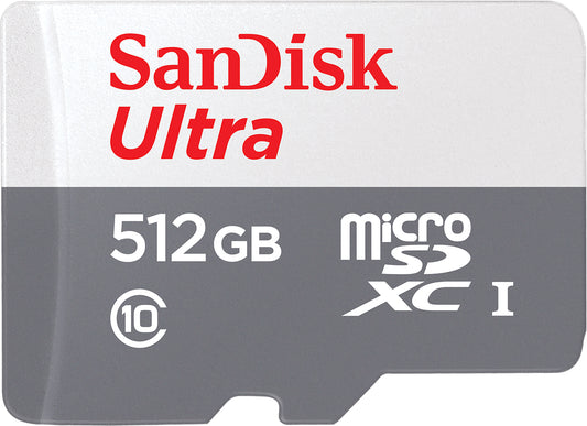 Κάρτα Μνήμης microSDXC SanDisk Ultra, 512Gb, Κλάση 10 SDSQUNR-512G-GN3MN