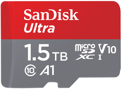 Κάρτα Μνήμης microSDXC SanDisk Ultra Android A1, 1.5TB, Κλάση 10 / UHS-1 U1 SDSQUAC-1T50-GN6MN
