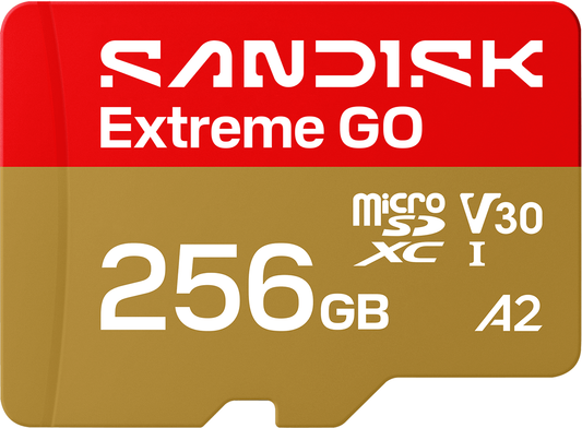 Κάρτα Μνήμης microSDXC SanDisk Extreme GO Android A2, 256Gb, Κατηγορία 10 / UHS-1 U1 SDSQXGN-256G-GN6MN