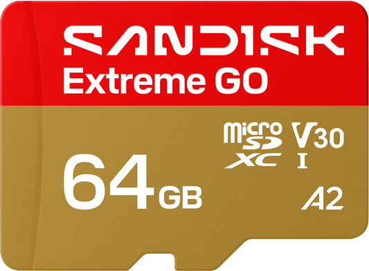 Κάρτα Μνήμης microSDXC SanDisk Extreme GO Android A2, 64Gb, Κατηγορία 10 / UHS-1 U1 SDSQXGN-064G-GN6MN