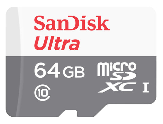 Κάρτα Μνήμης microSDXC SanDisk Ultra, 64Gb, Κλάση 10 SDSQUNR-064G-GN3MN