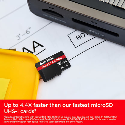 Κάρτα Μνήμης microSDXC SanDisk Express, 256Gb, Κλάση 10 / UHS-1 U3 SDSQXFN-256G-GN4NN