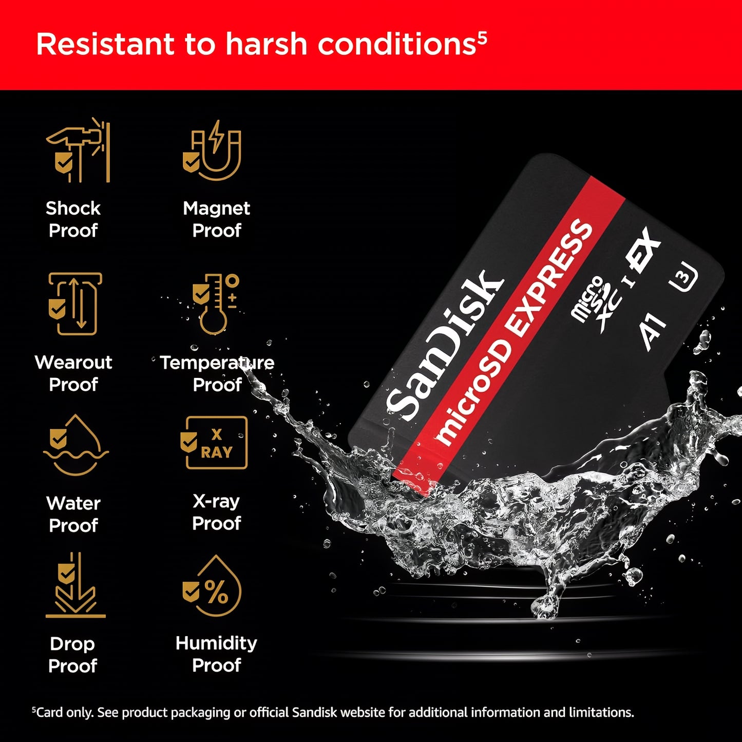 Κάρτα Μνήμης microSDXC SanDisk Express, 256Gb, Κλάση 10 / UHS-1 U3 SDSQXFN-256G-GN4NN