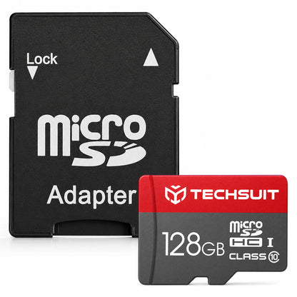 Κάρτα Μνήμης microSDXC Techsuit THCM26, 128Gb, Κατηγορία 10, Με Αντάπτορα