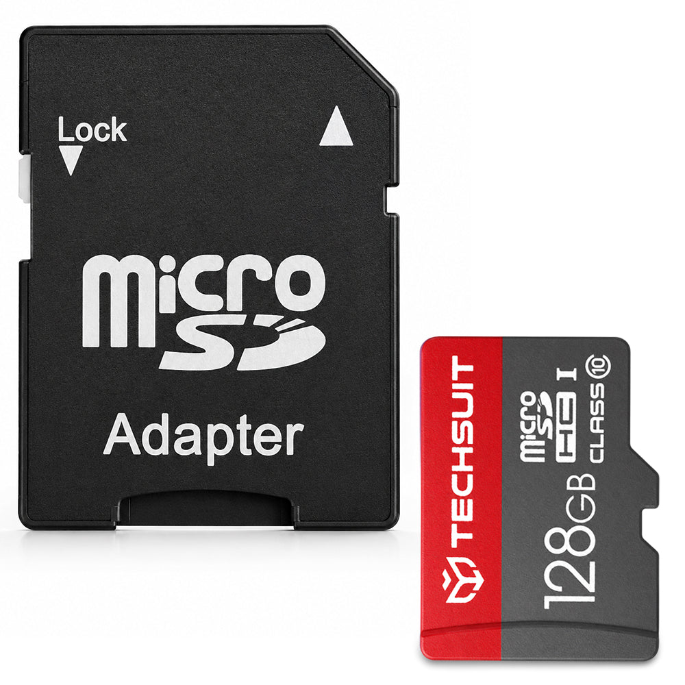 Κάρτα Μνήμης microSDXC Techsuit THCM26, 128Gb, Κατηγορία 10, Με Αντάπτορα