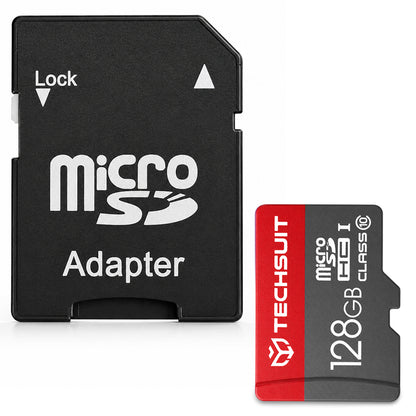 Κάρτα Μνήμης microSDXC Techsuit THCM26, 128Gb, Κατηγορία 10, Με Αντάπτορα