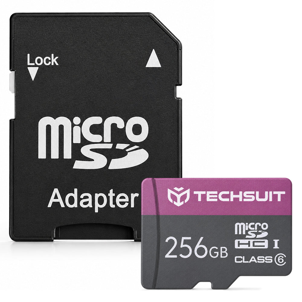 Κάρτα Μνήμης microSDXC Techsuit THCM27, 256Gb, Κατηγορία 6, Με Αντάπτορα