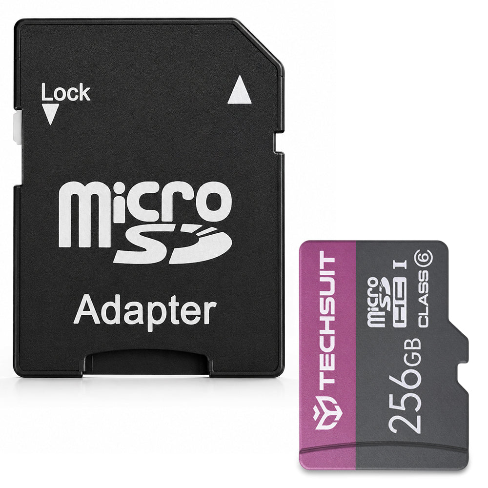 Κάρτα Μνήμης microSDXC Techsuit THCM27, 256Gb, Κατηγορία 6, Με Αντάπτορα