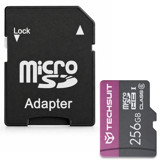 Κάρτα Μνήμης microSDXC Techsuit THCM27, 256Gb, Κατηγορία 6, Με Αντάπτορα