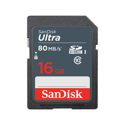 Κάρτα Μνήμης SDHC SanDisk Ultra, 16Gb, Κλάση 10 SDSDUNS-016G-GN3IN