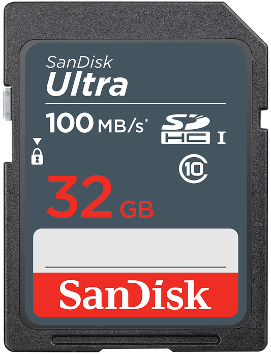 Κάρτα Μνήμης SDHC SanDisk Ultra, 32Gb, Κλάση 10 SDSDUNR-032G-GN3IN