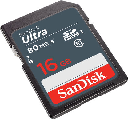 Κάρτα Μνήμης SDHC SanDisk Ultra, 16Gb, Κλάση 10 SDSDUNS-016G-GN3IN