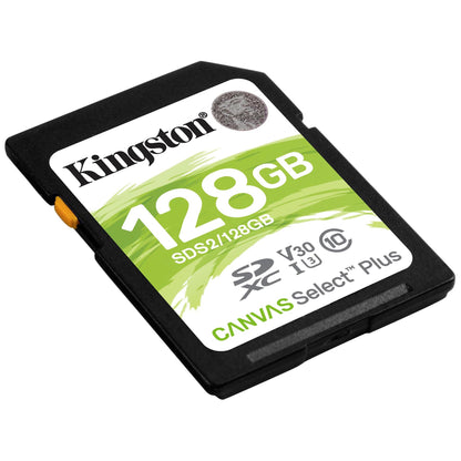 Κάρτα μνήμης SDXC Kingston Canvas Select Plus, 128Gb, Class 10 / UHS-1 U1 SDS2/128GB-SD 