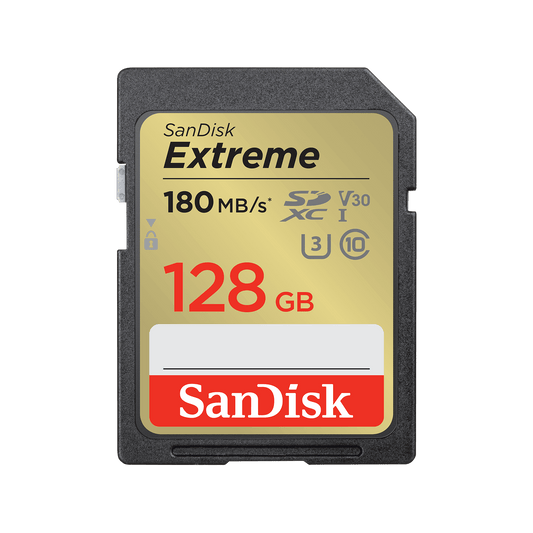 Κάρτα Μνήμης SDXC SanDisk Extreme, 128Gb, Κλάση 10 / UHS-1 U3 SDSDXVA-128G-GNCIN