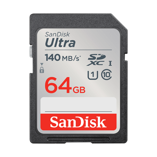 Κάρτα Μνήμης SDXC SanDisk Ultra, 64Gb, Κλάση 10 / UHS-1 U1 SDSDUNB-064G-GN6IN