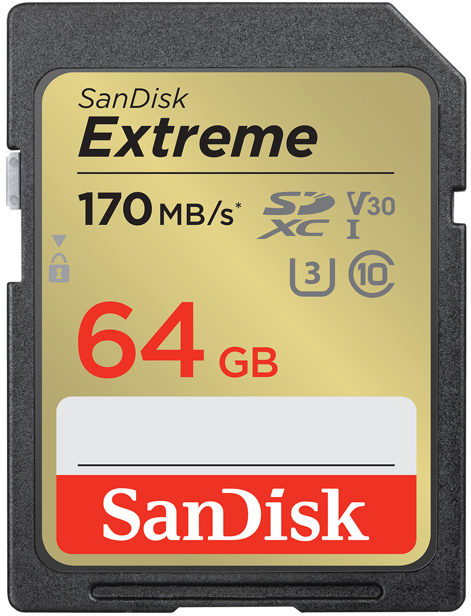 Κάρτα Μνήμης SDXC SanDisk Extreme, 64Gb, Κλάση 10 / UHS-1 U3 SDSDXV2-064G-GNCIN