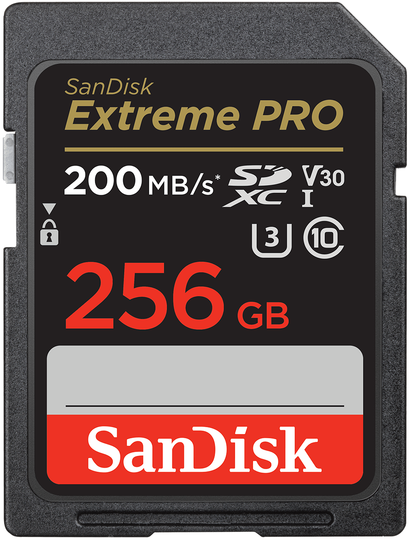 Κάρτα Μνήμης SDXC SanDisk Extreme Pro, 256Gb, Κατηγορία 10 / UHS-1 U3 SDSDXXD-256G-GN4IN