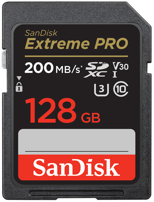 Κάρτα Μνήμης SDXC SanDisk Extreme Pro, 128Gb, Κατηγορία 10 / UHS-1 U3 SDSDXXD-128G-GN4IN