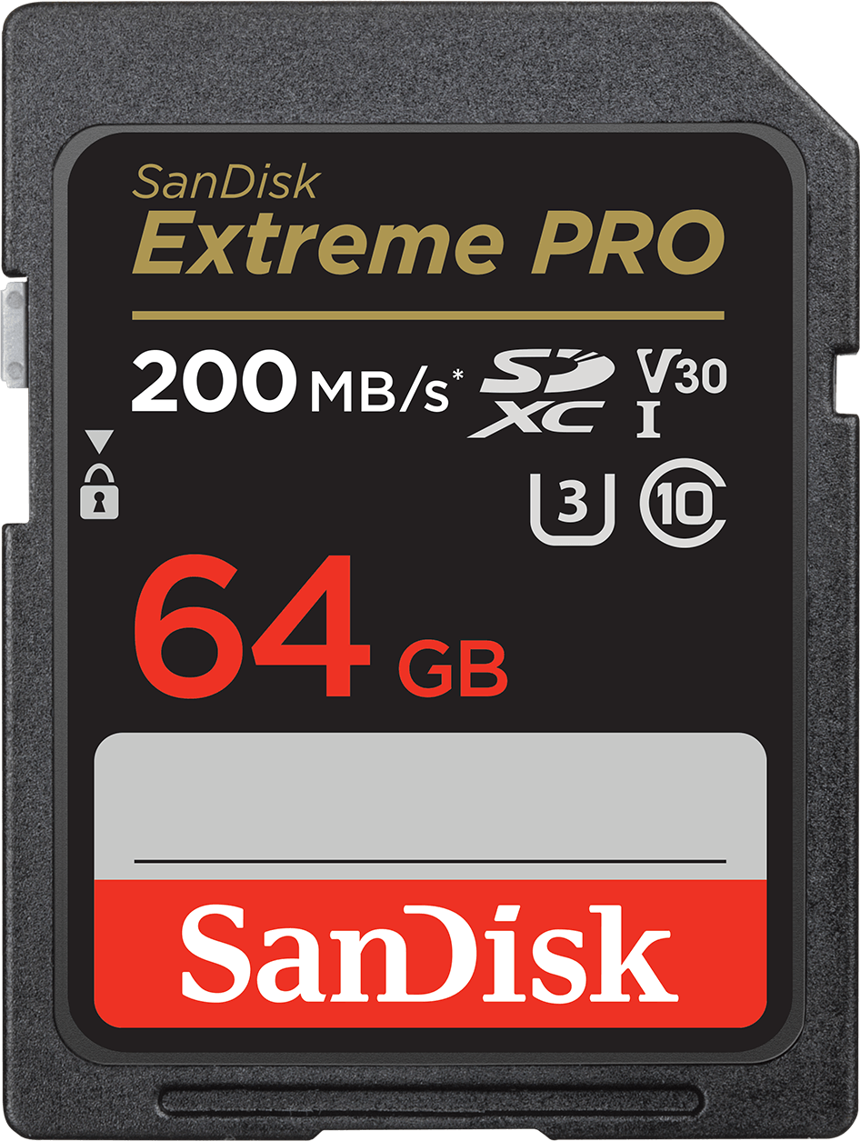 Κάρτα Μνήμης SDXC SanDisk Extreme Pro, 64Gb, Κλάση 10 / UHS-1 U3 SDSDXXU-064G-GN4IN