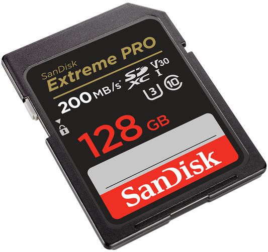 Κάρτα Μνήμης SDXC SanDisk Extreme Pro, 128Gb, Κατηγορία 10 / UHS-1 U3 SDSDXXD-128G-GN4IN