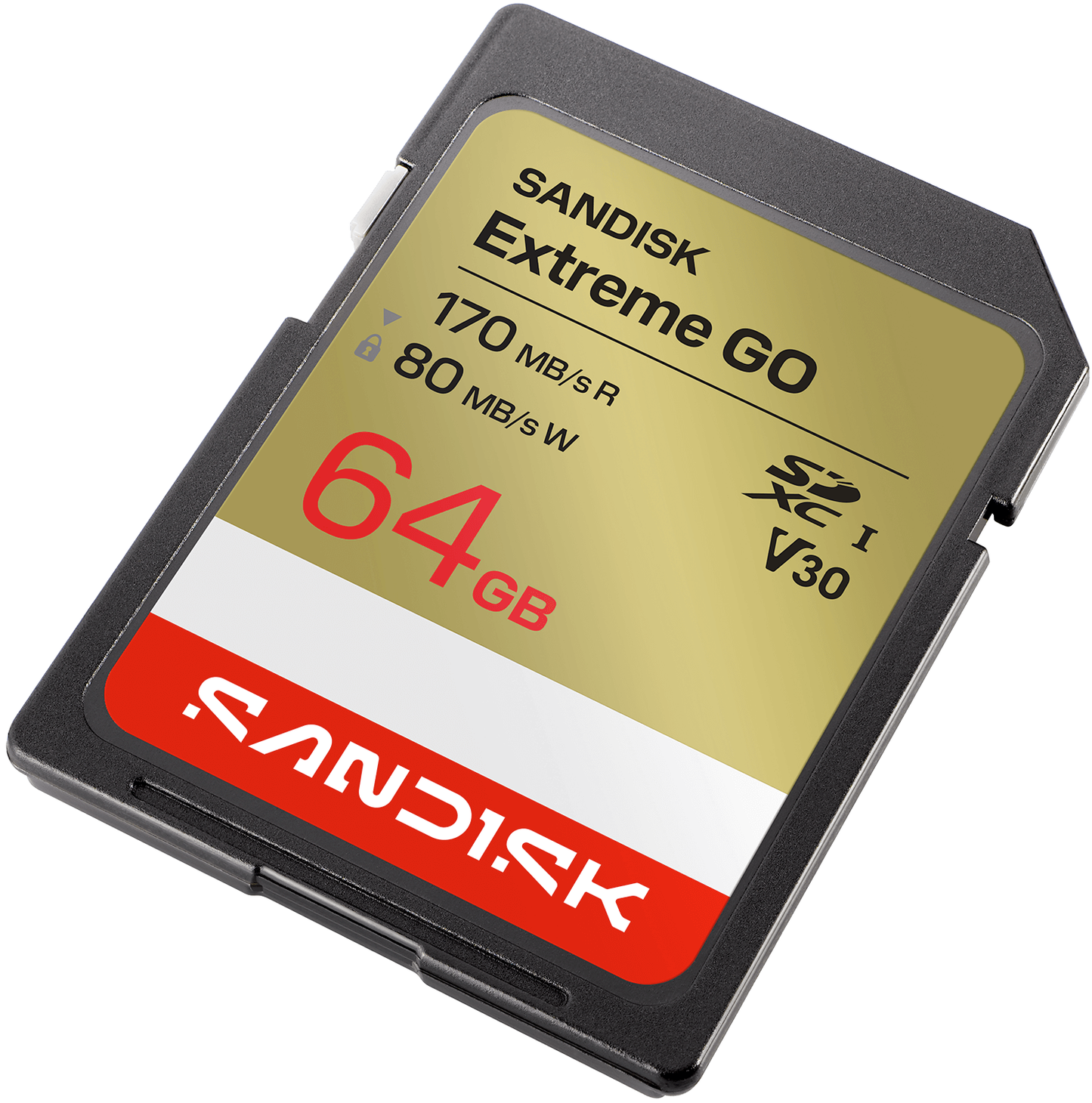 Κάρτα Μνήμης SDXC SanDisk Extreme Go, 64Gb, Κατηγορία 10 / UHS-1 U1 SDSDXGN-064G-GNCIN