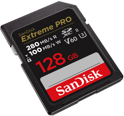 Κάρτα Μνήμης SDXC SanDisk Extreme Pro, 128Gb, Κατηγορία 10 / UHS-2 U3 SDSDXEP-128G-GN4IN