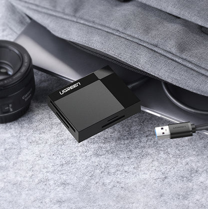 Αναγνώστης Καρτών USB 3.0 UGREEN CR125, SD - microSD - CF - MS, Μαύρο