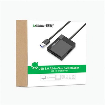 Αναγνώστης Καρτών USB 3.0 UGREEN CR125, SD - microSD - CF - MS, Μαύρο