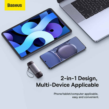 Αναγνώστης καρτών USB / USB-C Baseus Lite, SD - microSD, γκρι WKQX060113 